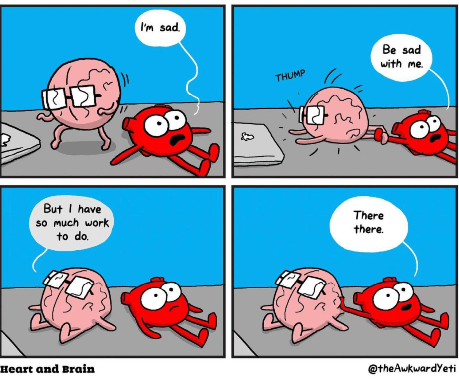 Comic Heart and Brain